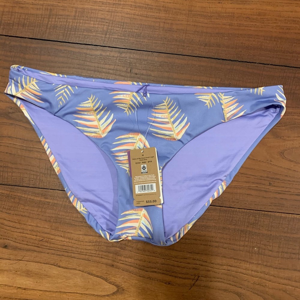 Patagonia Sunamee bikini bottom in the Palms of My Heart Violet print size M